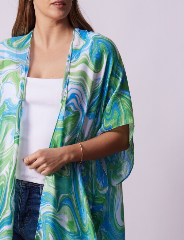 Kimono Printed VERDE/MULTI