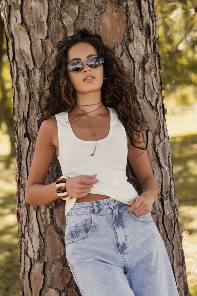 Blusa Atena Off White Blusa Atena Off White