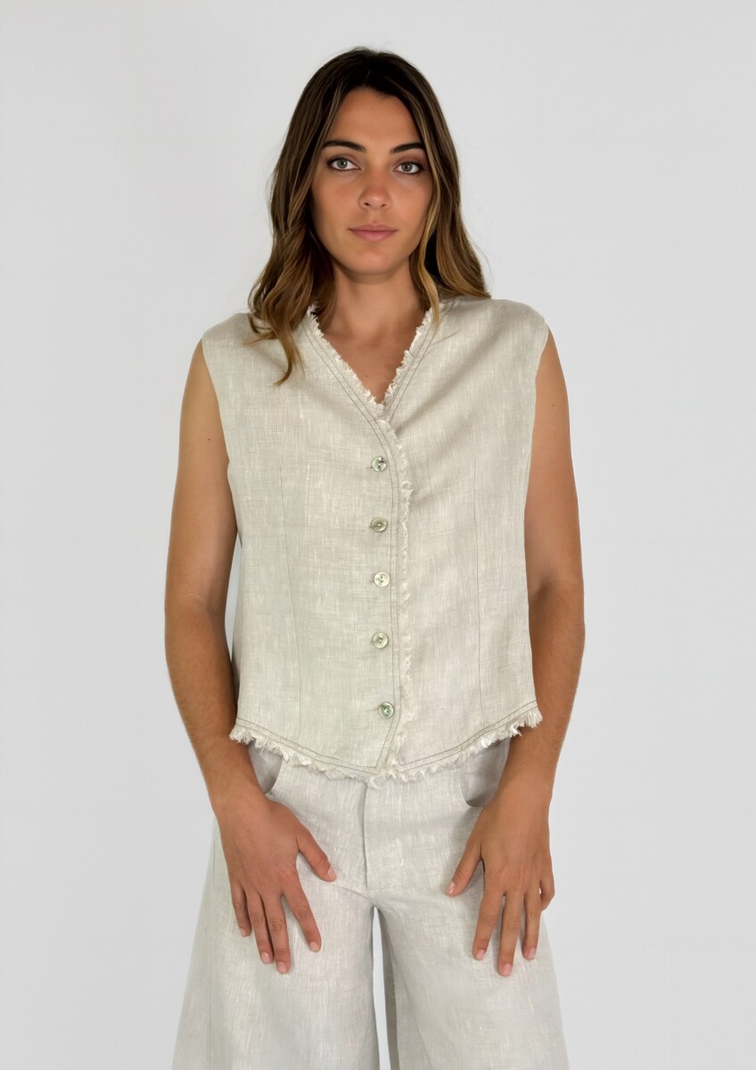 CHALECO TEODORA - CRUDO 
