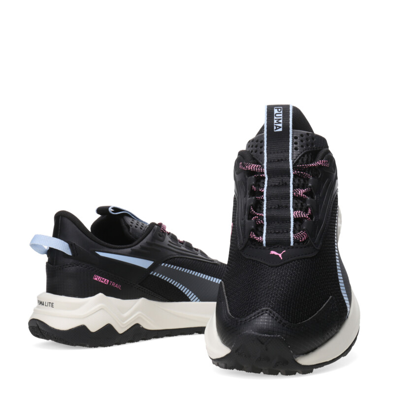 Championes de Mujer Puma Negro - Rosado - Celeste