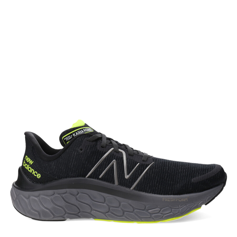 Championes de Hombre New Balance Fresh Foam X Kaiha Road Negro - Amarillo Lima