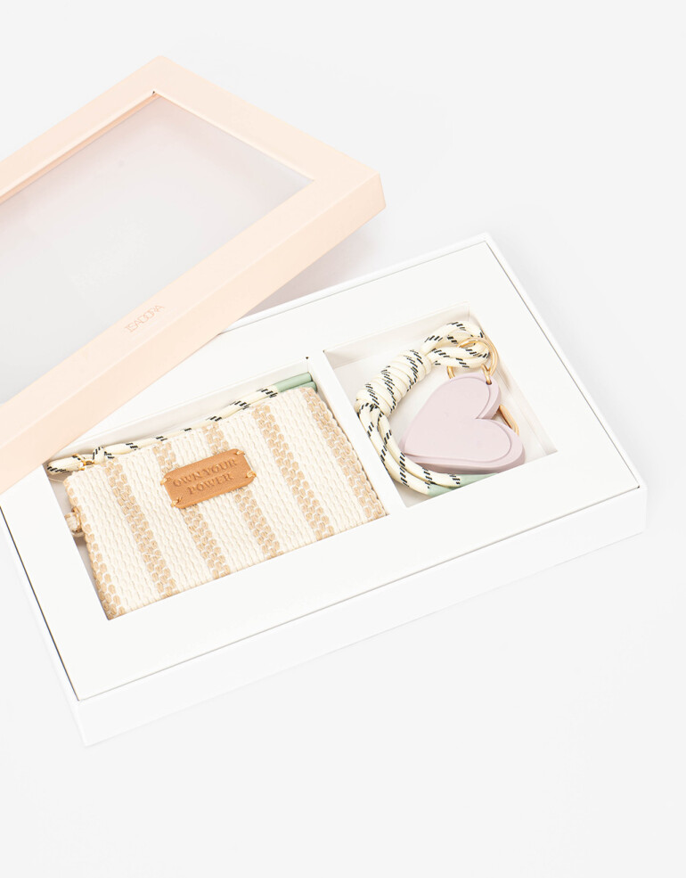 Marro chica varios Navidad Set De Monedero Y Llavero - Combinacion Bicolor