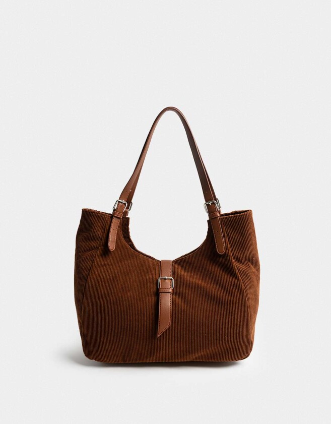Saca Cartera Saca Corderoy Chocolate - Marron Chocolate