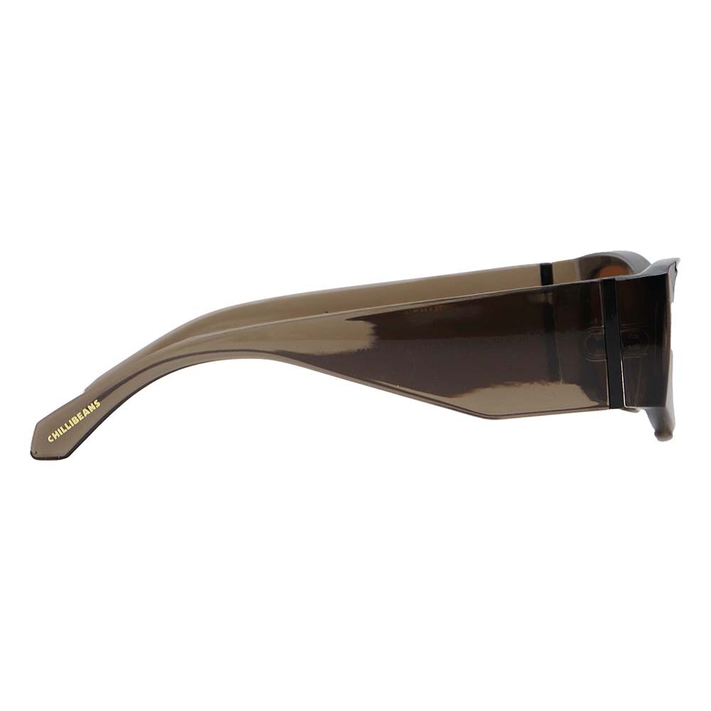 Lentes De Sol De Policarbonato Cuadrado Anitta Amarillo/Negro