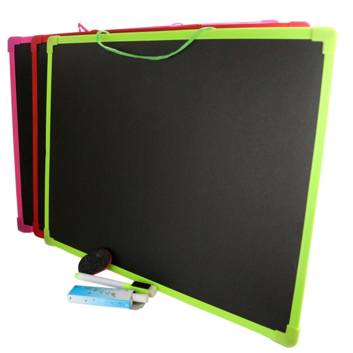 Outlet Pizarra blanca/negra marcador-tiza-borrador 50x35cm - Outlet Pizarra Blanca/negra Marcador-tiza-borrador 50x35cm 