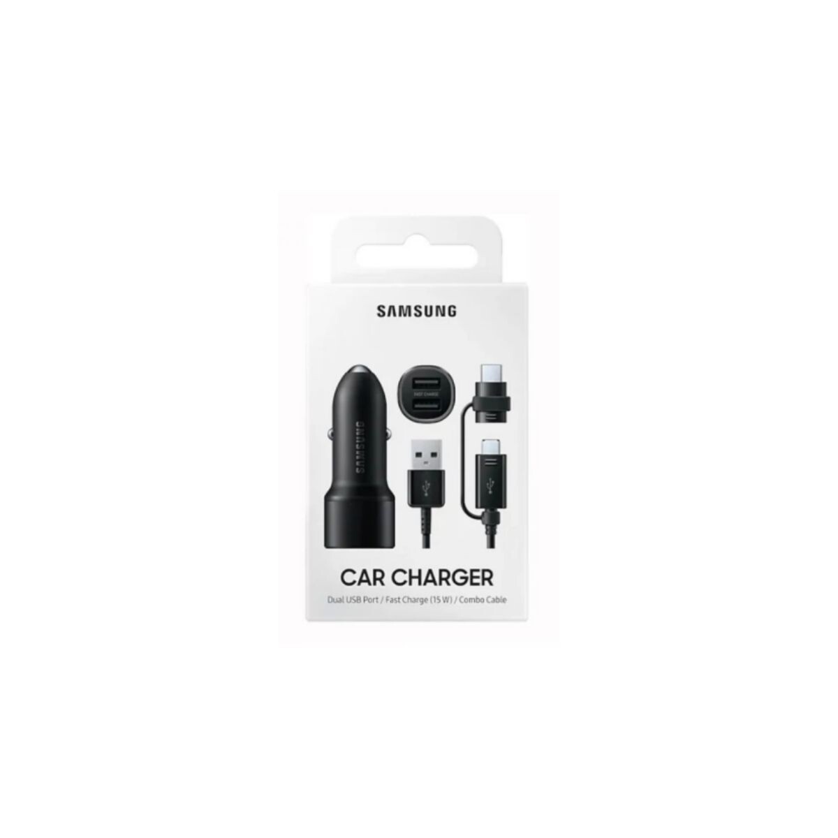 Cargador de auto Samsung fast charge 15w 