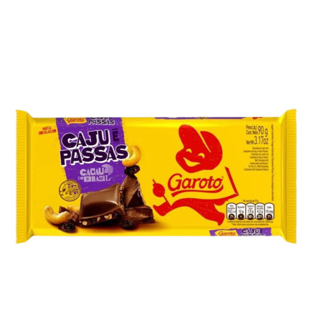 Garoto Tabletas Jumbo Castañas & Pasas Garoto Tabletas Jumbo Castañas & Pasas