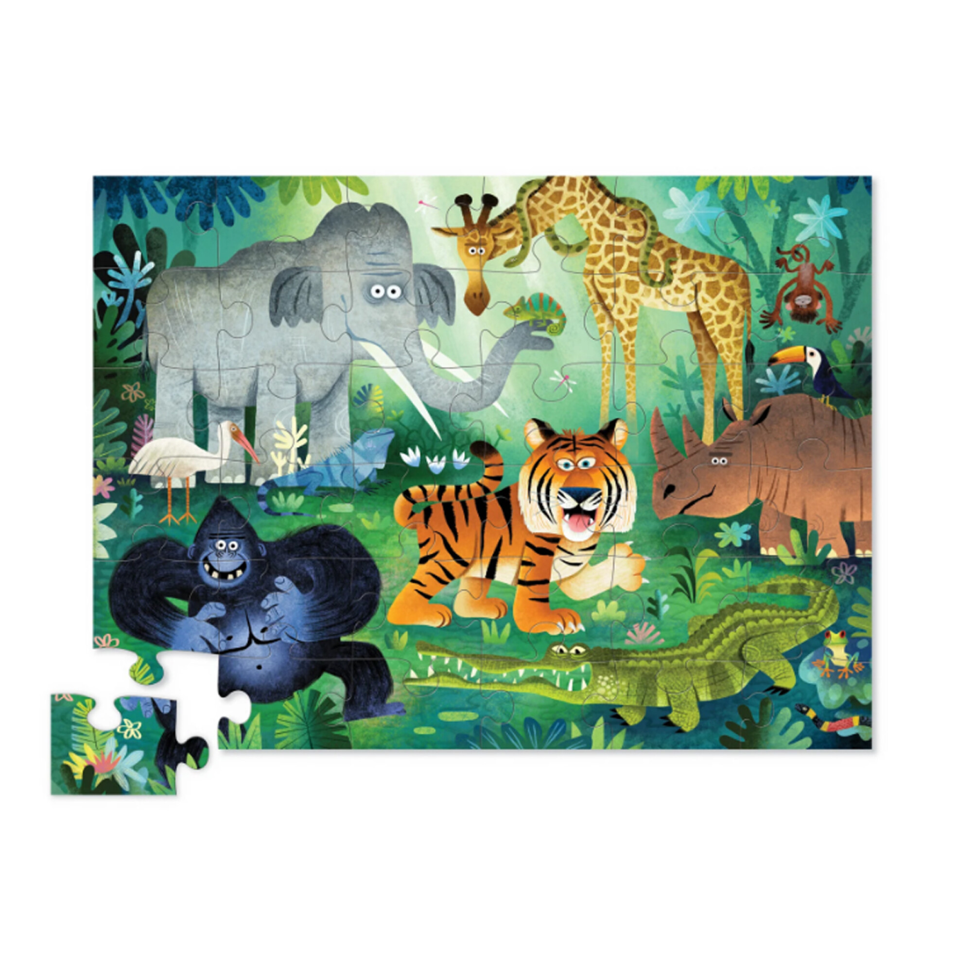 Puzzle Crocodile Creek 36 Piezas 45 x 60 cm - Animales — Cartoons