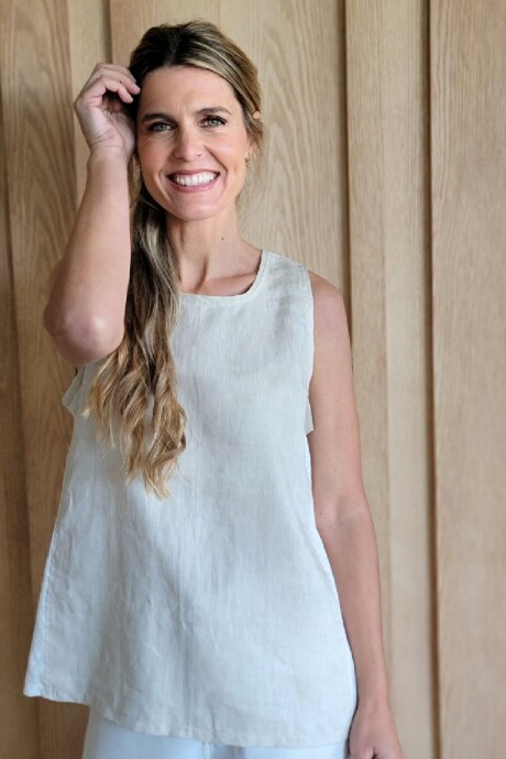 Musculosa Dracena Beige Melange