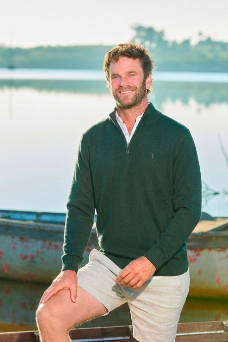 Sweater Medio Cierre Estribo Verde