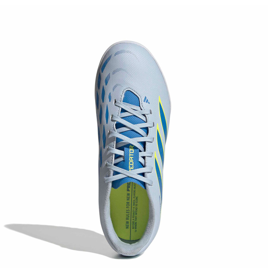 Championes de Niños Adidas Predator Club Tf Celeste - Amarillo