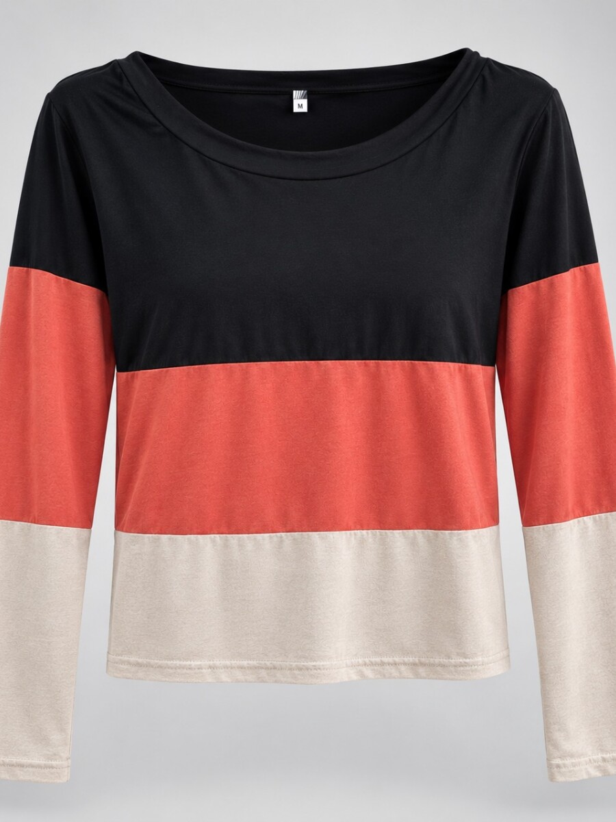 Remera California Negro|terracota|beige