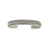Brazalete trenzado con borde-Plata 925-Sin Piedra-BR3012 sinpiedra