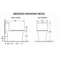 INODORO CON MOCHILA + TAPA CIERRE LENTA - NEXO INODORO CON MOCHILA + TAPA CIERRE LENTA - NEXO