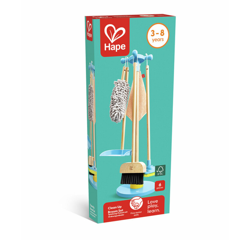 Juego de limpieza con escoba Hape Juego de limpieza con escoba Hape