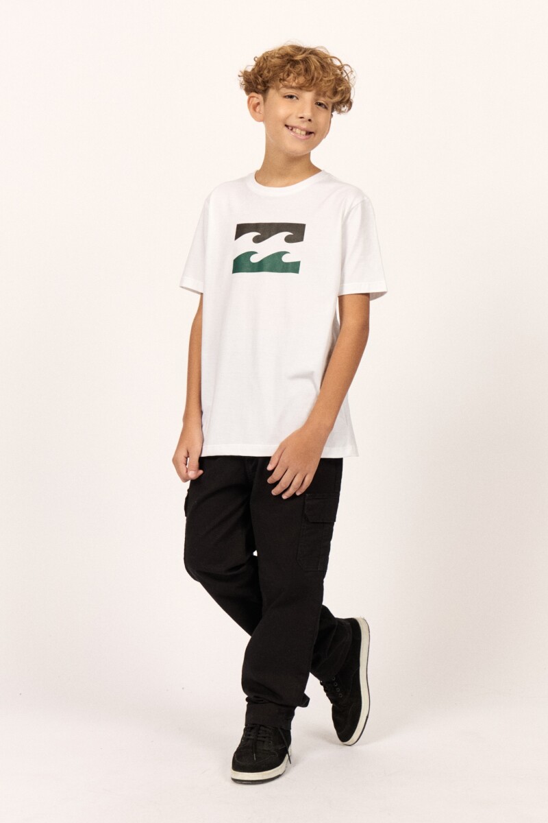REMERA DOUBLE RIPPLE TEE BOYS B-blanco