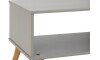 Mesa De Living Minimalista - Madera Maciza - Linea Dublin - Gris Mesa De Living Minimalista - Madera Maciza - Linea Dublin - Gris