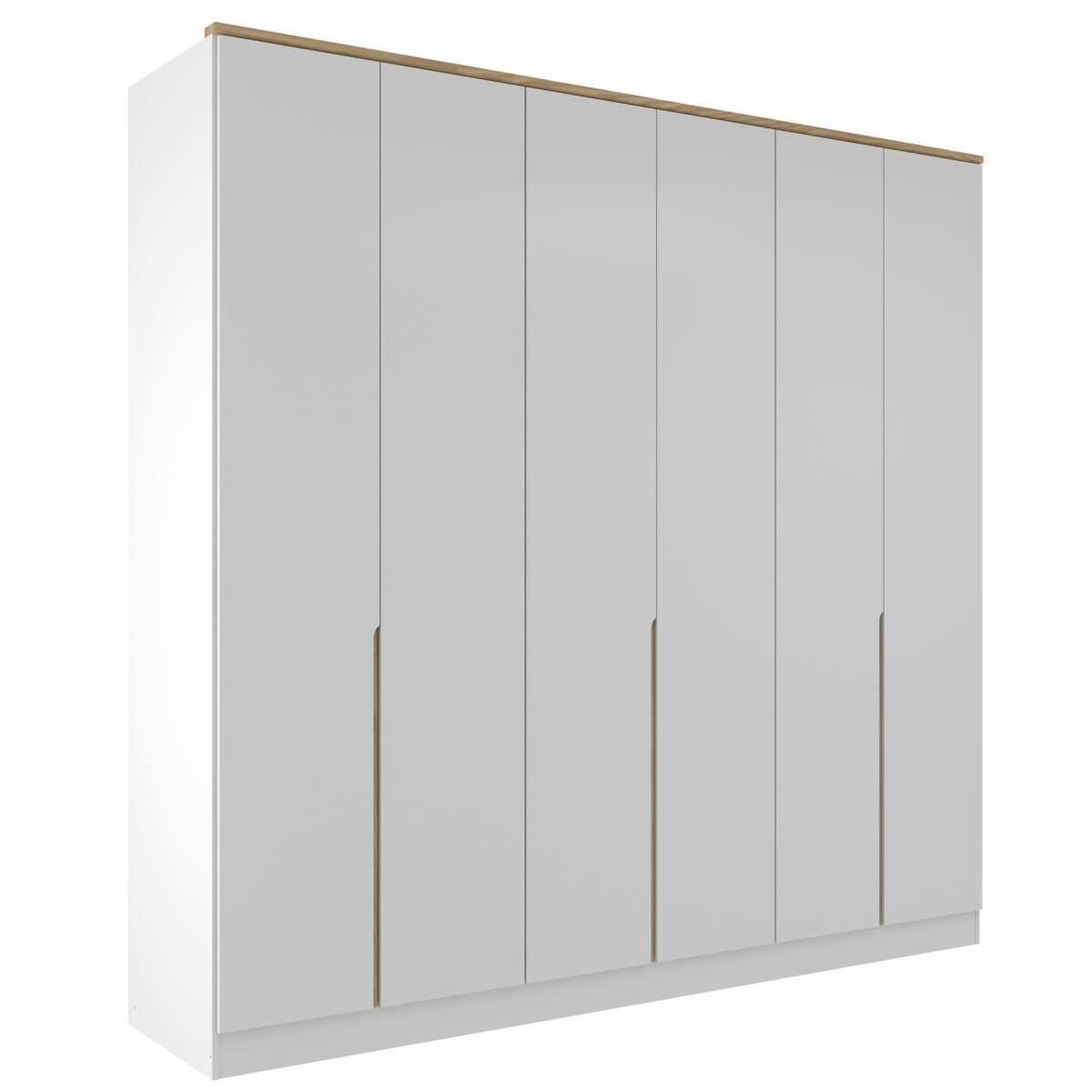 PLACARD ROPERO - 6 PUERTAS MDF BLANCO LOGAN 