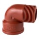 GINYPLAS CODO PPL ROSCA MACHO - HEMBRA 3/4 PULGADA Ginyplas Codo Ppl Rosca Macho - Hembra 3/4 Pulgada