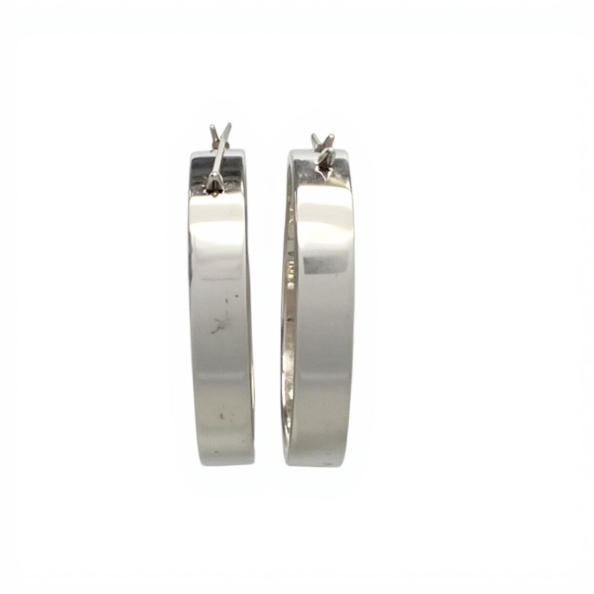 Caravanas Aro ancho de Plata - Plata 925 - Sin Piedra- CA4143 - sinpiedra 