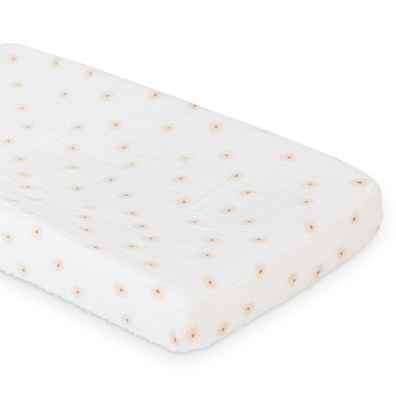 Cubre cambiador de muselina 100% algodón Daisies