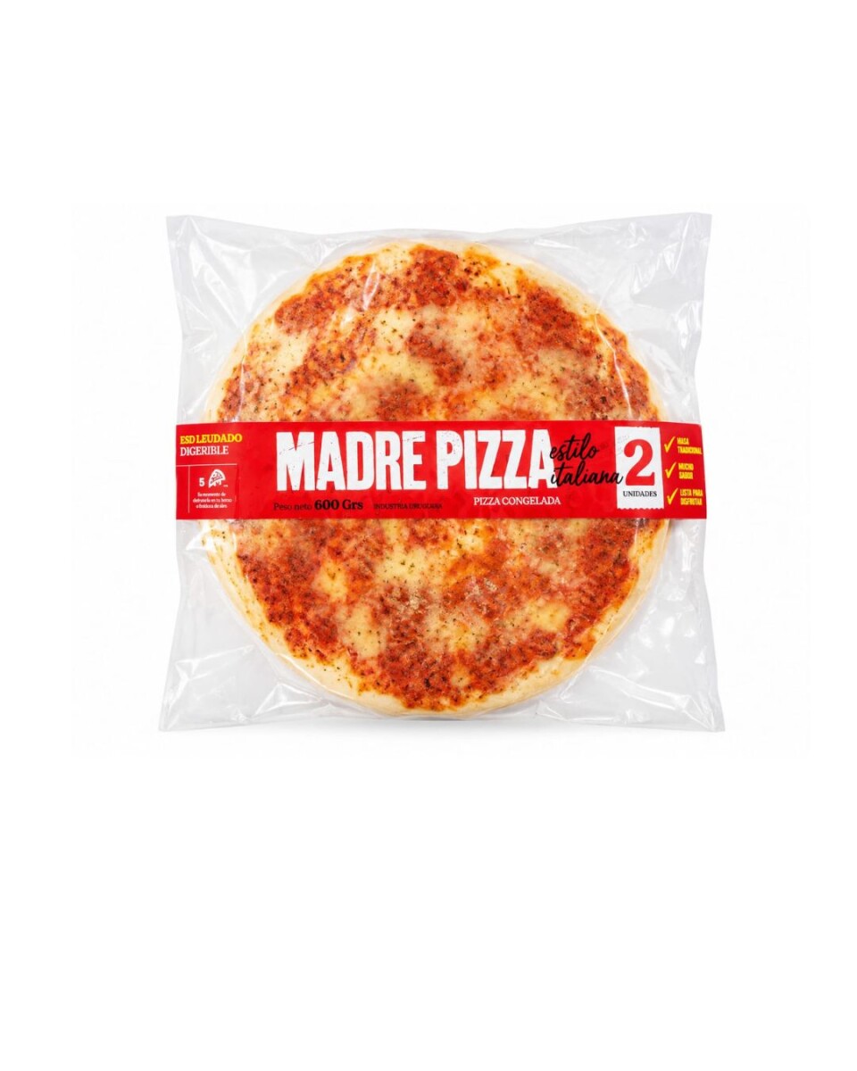 PIZZA CON SALSA X2 MADREPAN 
