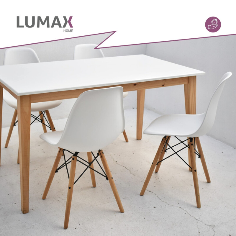 Sillas Eames Lumax Colorido Innovador Moderno Blanco