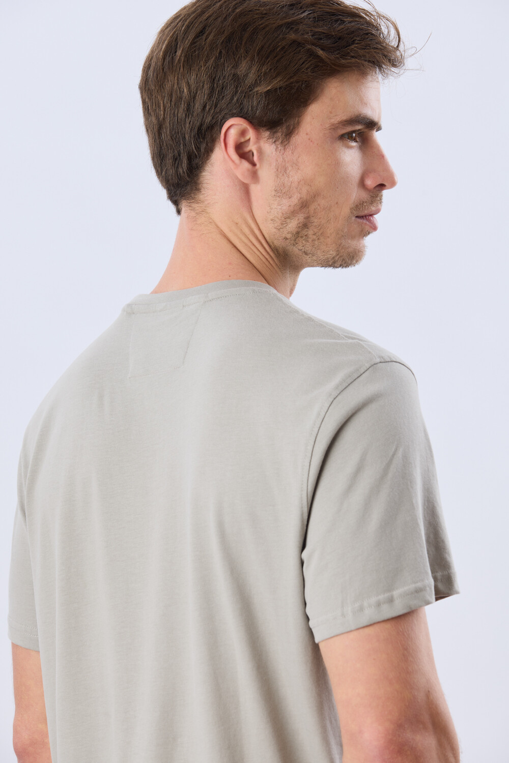 REMERA ESTAMPADA DE ALGODÓN Khaki