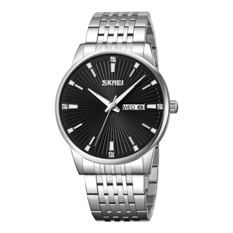 Reloj Skmei 9323SIBK para hombre en acero Reloj Skmei 9323sibk Para Hombre En Acero