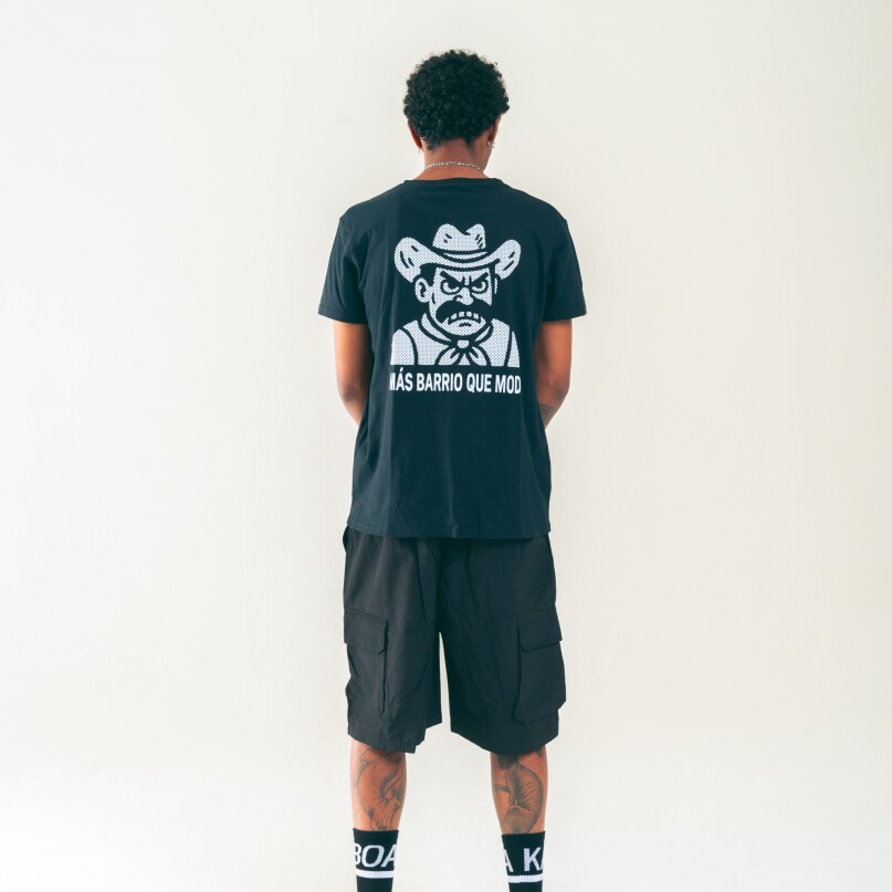 BERMUDA NYLON logo negro