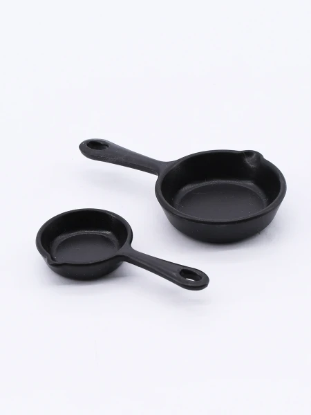 CUCHARAS MEDIDORAS SARTEN SET X 2 NEGRO