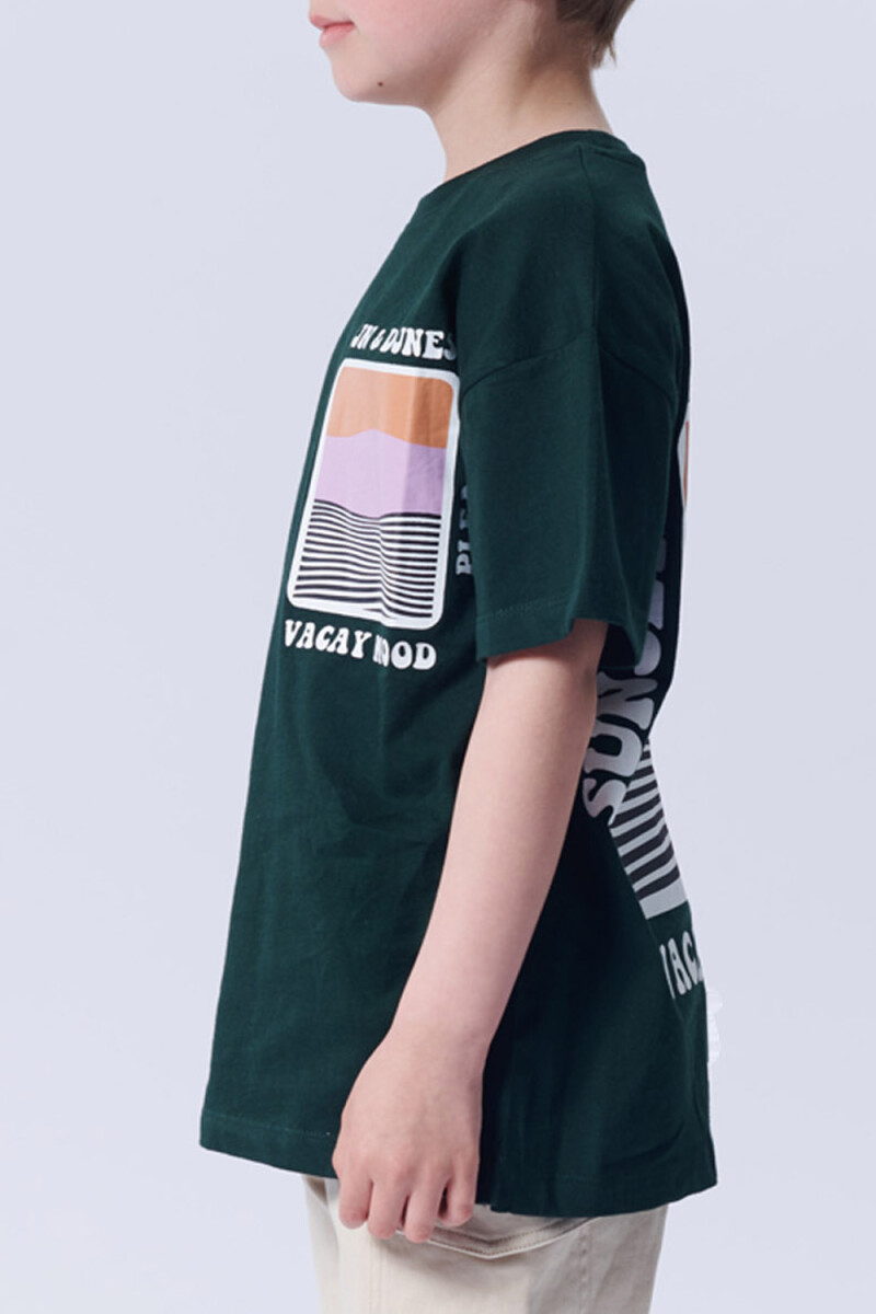Remera estampada Vacay Mood Verde
