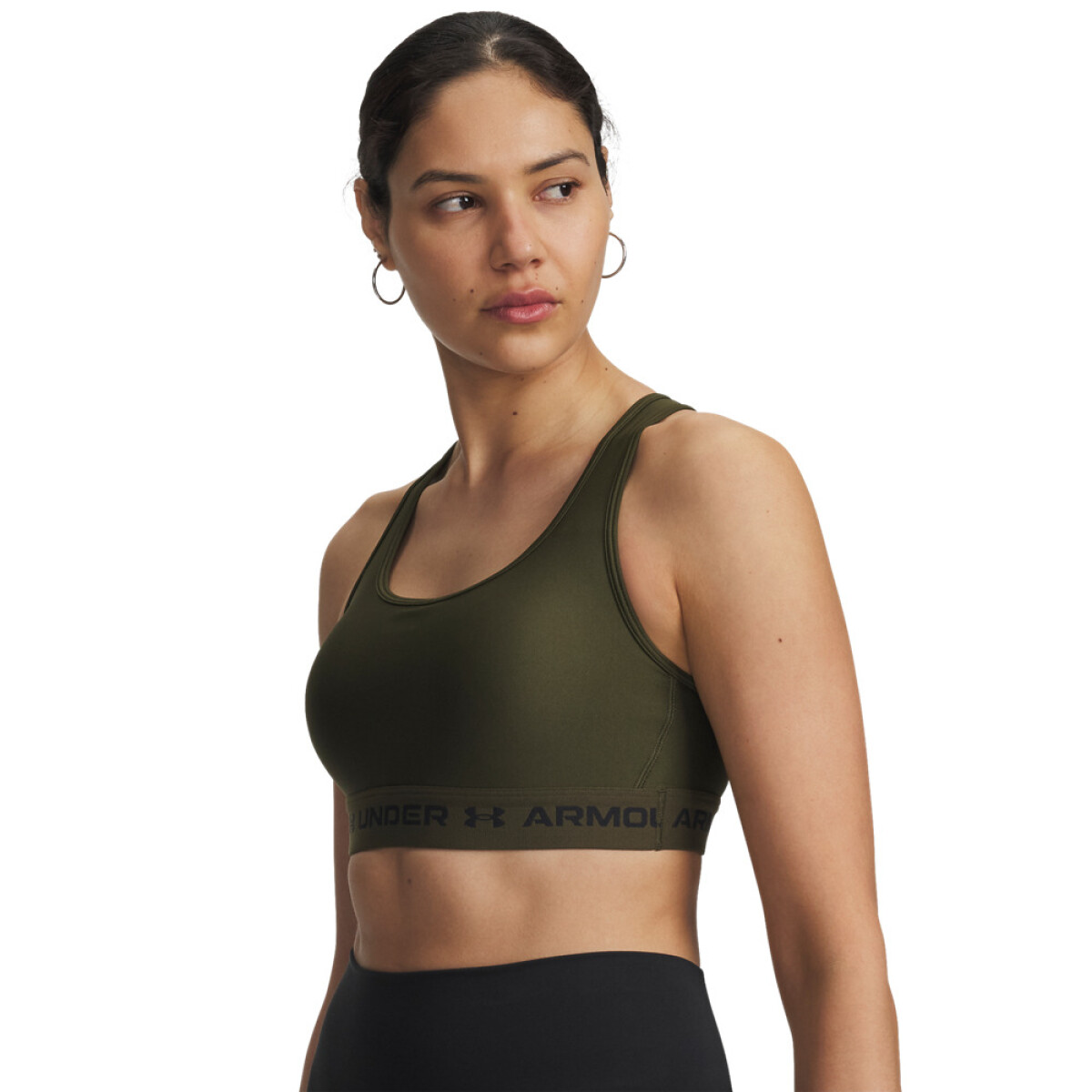 UA Crossback Mid Bra-PPL - GRN-308 