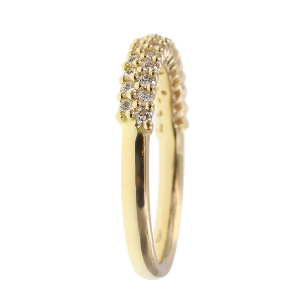 Anillo Lina de oro amarillo 18k con brillantes Anillo Lina de oro amarillo 18k con brillantes