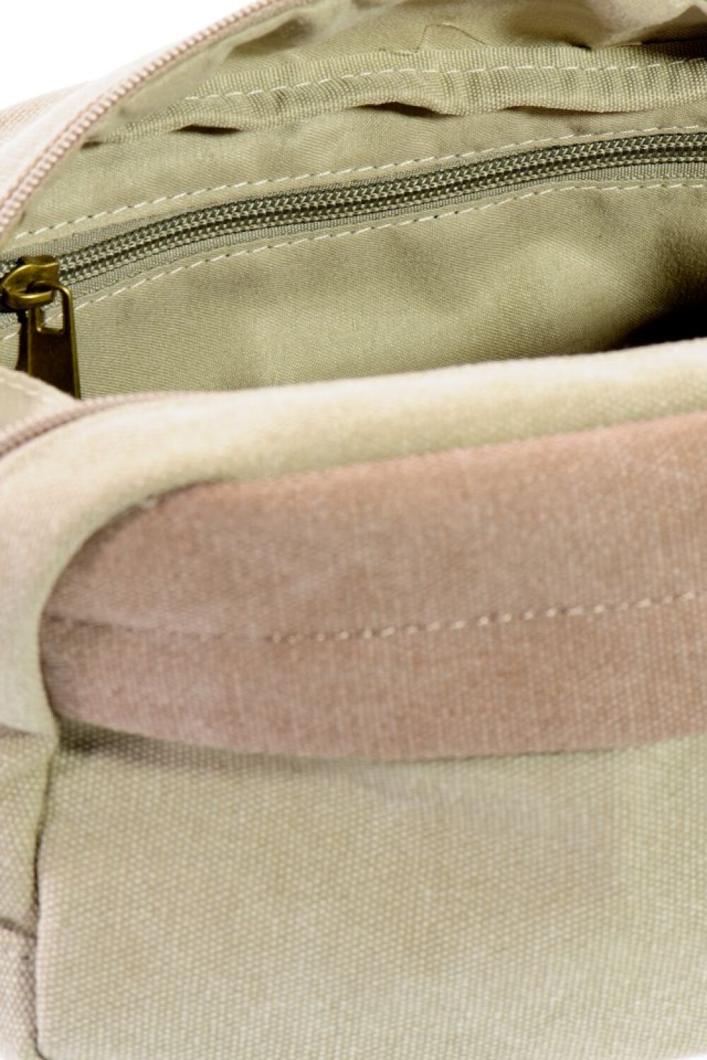 NECESSAIRE DE LONA BICOLOR Oliva