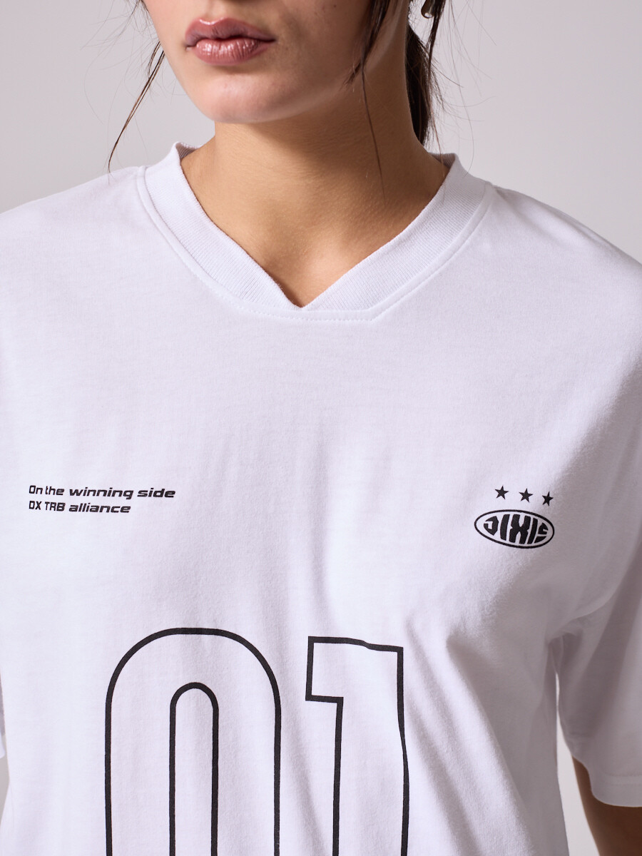 T-SHIRT LESSIE DIXIE Blanco