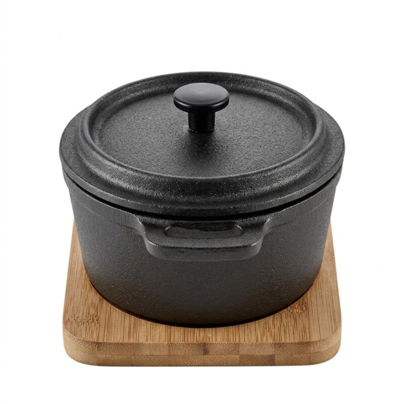 CAZUELA PEQ C/BASE BAMBU Unica