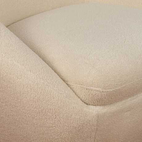 BUTACA GIRATORIA 1 CUERPO TELA BLANCO ORA OFFWHITE