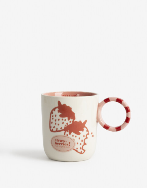 Artículos cocina Taza De Cerámica Frutillas - Combinacion Multicolor