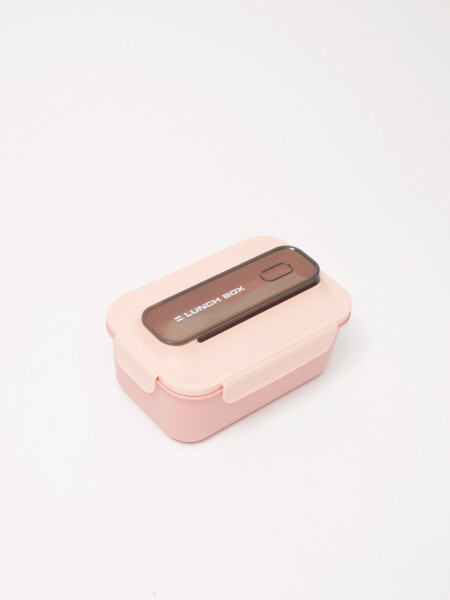Tupper con bandeja divisiones Rosa