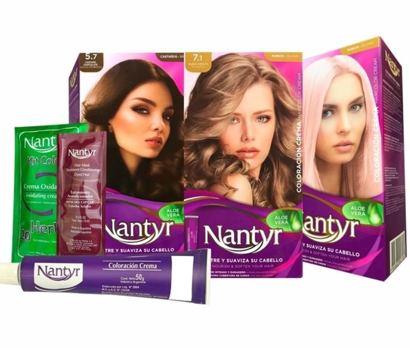 TINTA COLORACION KIT NANTYR Nª 6.0 RUBIO OSCURO 