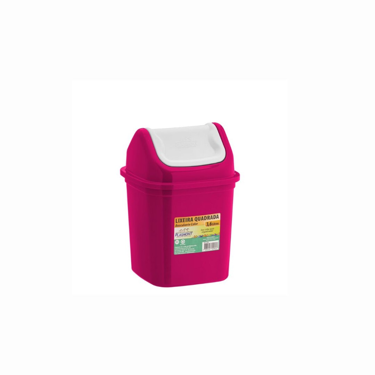 PAPELERA 3,6L PLASMONT COLOR - Sin color 