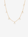 Collares Cortos Perla Collar Corto Metal Perla Sintética - Dorado
