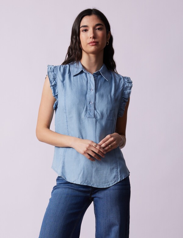 Blusa Lyocell JEAN CLARO
