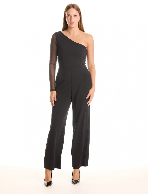 Enterito Crepe Premium & Manga Mesh NEGRO