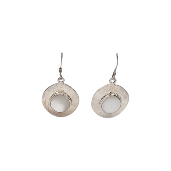 Caravana Colgante Nácar-Plata 925-Piedra Nácar-CA3093 conpiedra