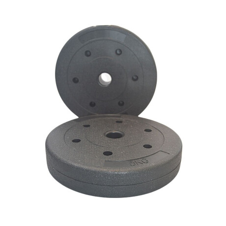 Pesa Disco Revestido Forrado 5kg Para Barra Mancuerna 4497