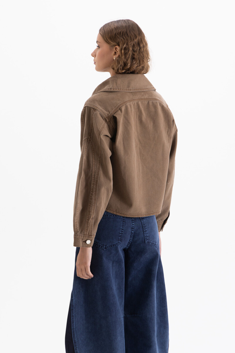 CHAQUETA WOOD Marron