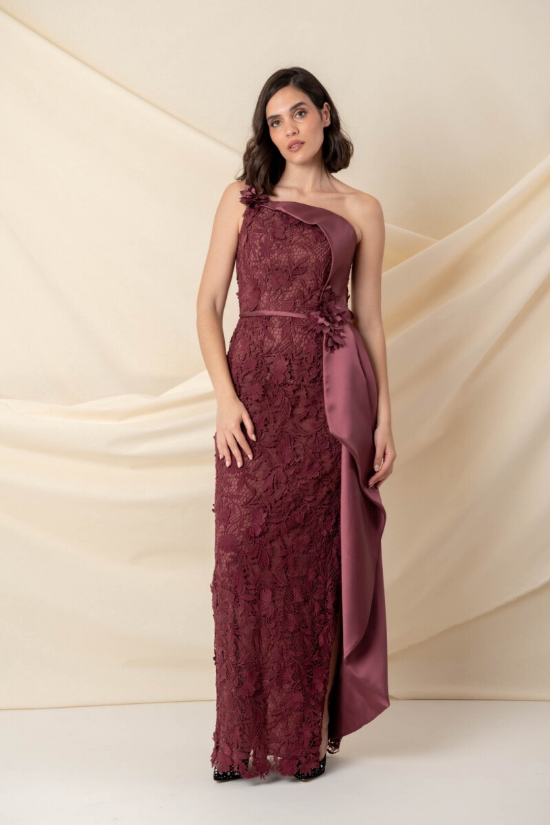 VESTIDO CONSTANCE - Bordó 