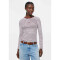 BLUSA ML FEM OFF WHITE, VINHO E AZUL CLARO
